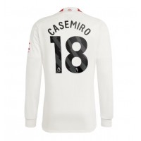Camiseta Manchester United Casemiro #18 Tercera Equipación Replica 2023-24 mangas largas